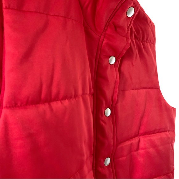 New Stitch Fix Market Spruce Red Puffer Vest Small - Picture 4 of 8